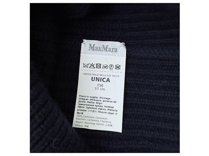 Max Mara Gorro de Cachemir Azul escuro - vista 7