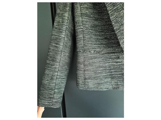Diane Von Furstenberg Chaqueta corta texturizada Blanco Gris - vista 5