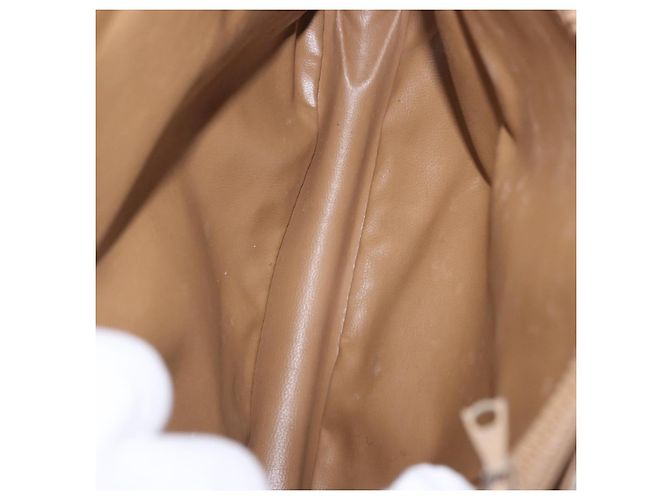 Céline Borsa a Mano CELINE Macadam PVC Pelle Beige Tono Oro Auth ti4018 - vista 11