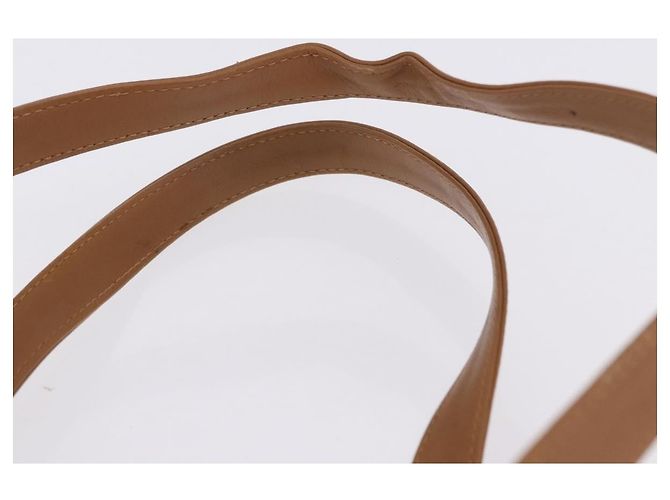 Céline Borsa a Mano CELINE Macadam PVC Pelle Beige Tono Oro Auth ti4018 - vista 14