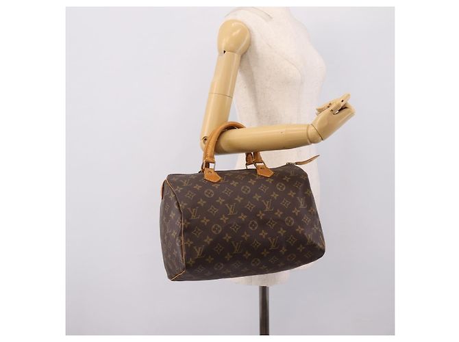 LOUIS VUITTON Monogram Speedy 30 Hand Bag M41526 LV Auth 203121 Monogramma - vista 20
