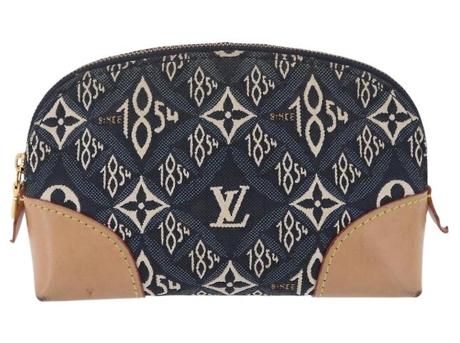 LOUIS VUITTON SINCE1854 Pochette Cosmetic PM Canvas Blue M80307 LV Auth 203086A - vista 13