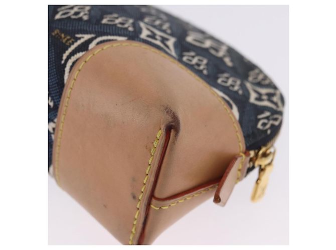 LOUIS VUITTON SINCE1854 Pochette Cosmetic PM Canvas Blue M80307 LV Auth 203086A - vista 15