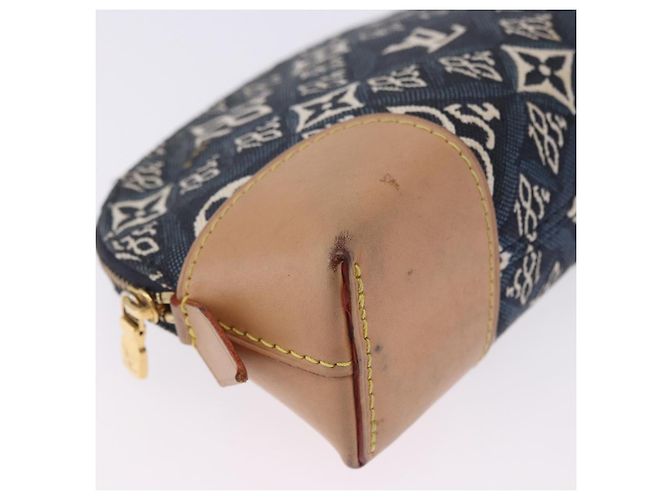 LOUIS VUITTON SINCE1854 Pochette Cosmetic PM Canvas Blue M80307 LV Auth 203086A - vista 16