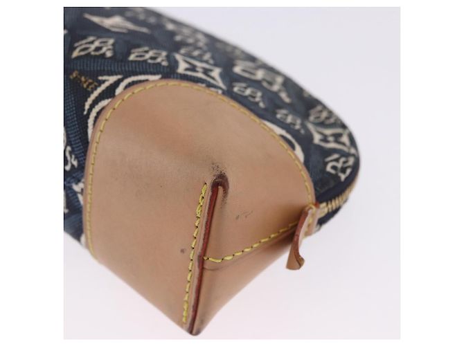 LOUIS VUITTON SINCE1854 Pochette Cosmetic PM Canvas Blue M80307 LV Auth 203086A - vista 17