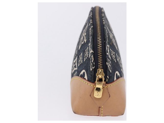 LOUIS VUITTON SINCE1854 Pochette Cosmetic PM Canvas Blue M80307 LV Auth 203086A - vista 4