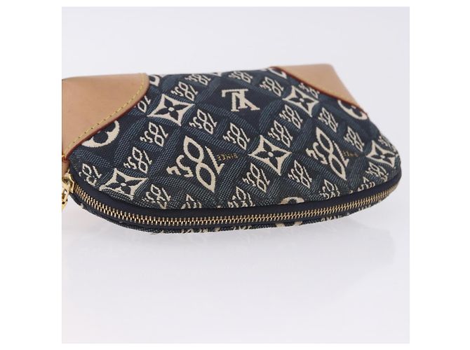 LOUIS VUITTON SINCE1854 Pochette Cosmetic PM Canvas Blue M80307 LV Auth 203086A - vista 5