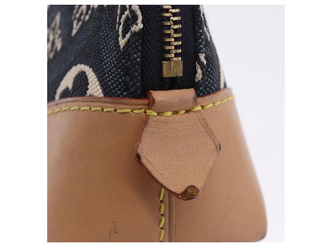 LOUIS VUITTON SINCE1854 Pochette Cosmetic PM Canvas Blue M80307 LV Auth 203086A - vista 7