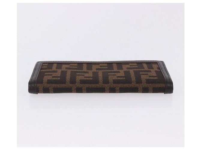 FENDI Zucca Canvas Langbeutel Schwarz Braun Auth 203453V - Ansicht 6