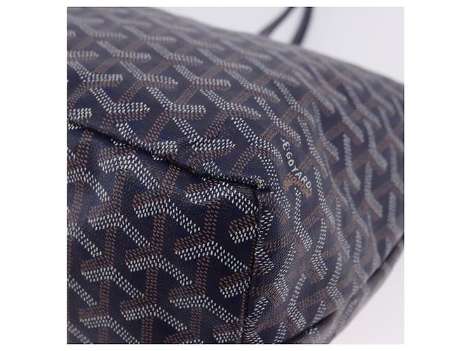 Borsa Tote GOYARD Herringbone Saint Louis PM PVC Navy Auth 203171A Blu navy - vista 14