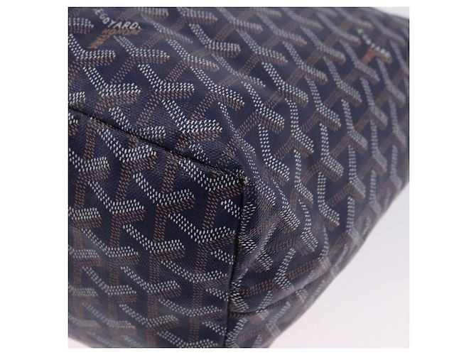 Borsa Tote GOYARD Herringbone Saint Louis PM PVC Navy Auth 203171A Blu navy - vista 16