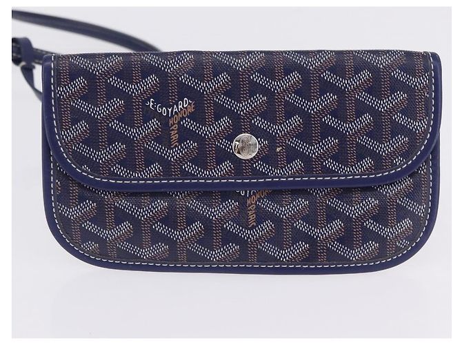 Borsa Tote GOYARD Herringbone Saint Louis PM PVC Navy Auth 203171A Blu navy - vista 18