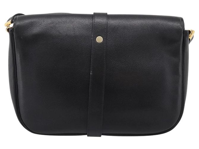 Borsa a tracolla Christian Dior in pelle nera e oro Auth 203420 Nero D'oro - vista 2