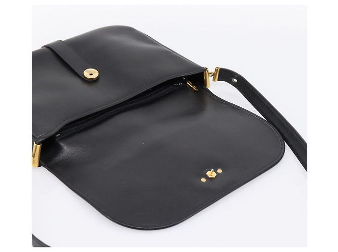 Borsa a tracolla Christian Dior in pelle nera e oro Auth 203420 Nero D'oro - vista 20