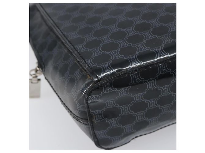 Céline CELINE Macadam Canvas Rucksack Vinyl Black Silver Auth 197837 Schwarz Silber - Ansicht 15