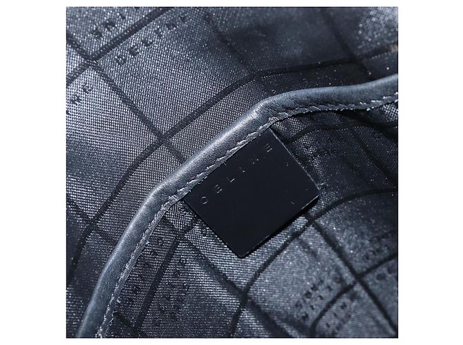 Céline CELINE Macadam Canvas Rucksack Vinyl Black Silver Auth 197837 Schwarz Silber - Ansicht 19