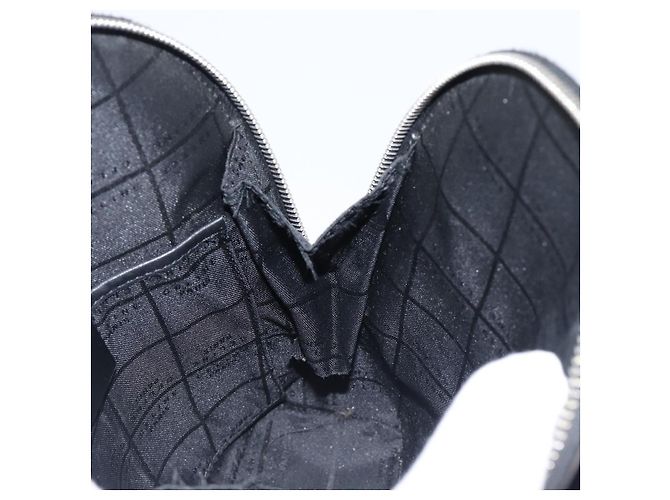 Céline CELINE Macadam Canvas Rucksack Vinyl Black Silver Auth 197837 Schwarz Silber - Ansicht 20