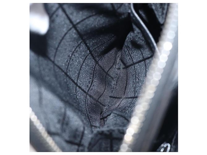 Céline CELINE Macadam Canvas Rucksack Vinyl Black Silver Auth 197837 Schwarz Silber - Ansicht 22