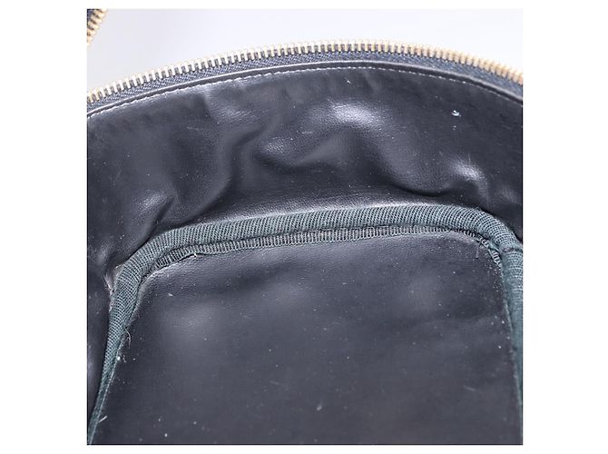 CHANEL Vanity Handtasche Kaviarleder Schwarz Gold CC Auth 203153V Golden - Ansicht 20