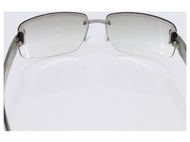 Gafas de sol sin montura GUCCI plástico Gray Auth BA15681 Castaño - vista 10