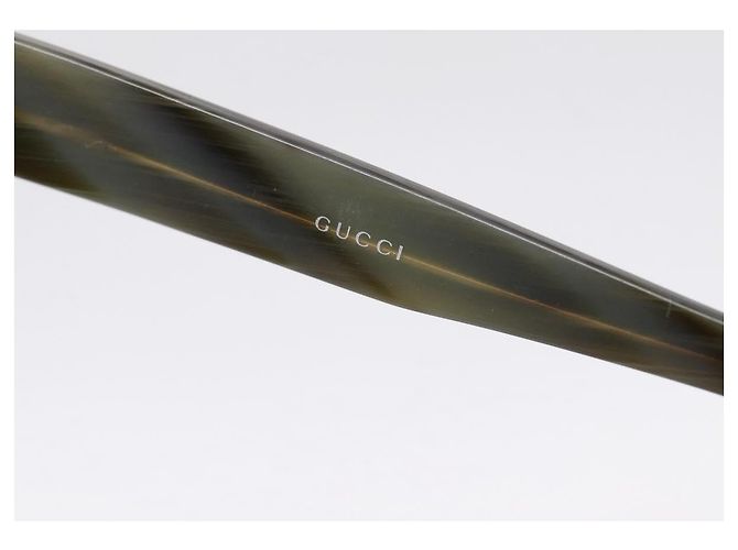 Gafas de sol sin montura GUCCI plástico Gray Auth BA15681 Castaño - vista 11