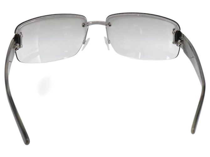 Gafas de sol sin montura GUCCI plástico Gray Auth BA15681 Castaño - vista 3