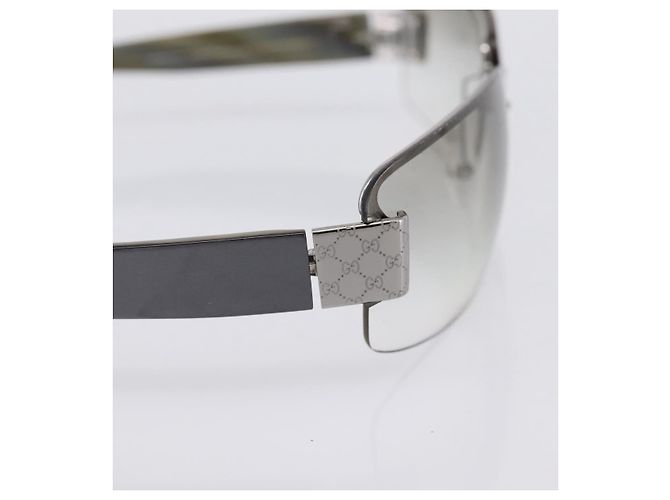 Gafas de sol sin montura GUCCI plástico Gray Auth BA15681 Castaño - vista 5