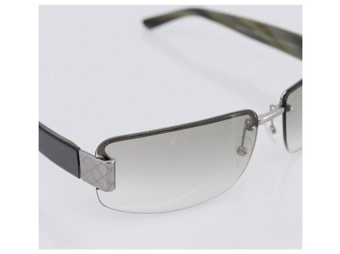 Gafas de sol sin montura GUCCI plástico Gray Auth BA15681 Castaño - vista 8