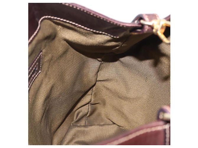Borsa a mano FENDI Zucca Canvas Marrone Tono Oro Auth ka6152 - vista 27