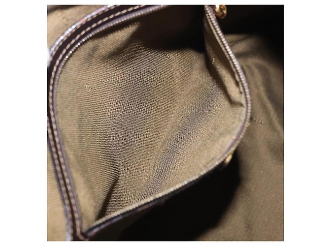 Borsa a mano FENDI Zucca Canvas Marrone Tono Oro Auth ka6152 - vista 30