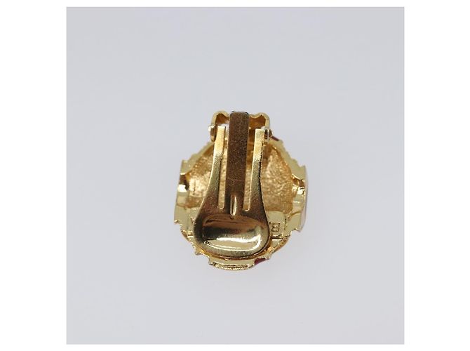 Orecchino BALENCIAGA Metal Gold Tone Auth SW2842 - vista 7