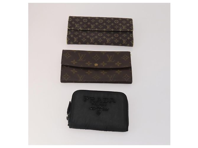 LOUIS VUITTON PRADA Monogram Geldbörse Nylon 6 Set Schwarz LV Auth gh2230 Monogramm - Ansicht 2