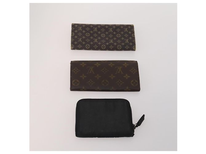 LOUIS VUITTON PRADA Monogram Geldbörse Nylon 6 Set Schwarz LV Auth gh2230 Monogramm - Ansicht 3