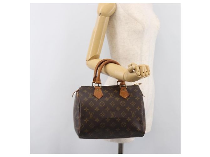 LOUIS VUITTON Monogram Speedy 25 Hand Bag M41528 LV Auth 200564 Monogramma - vista 23