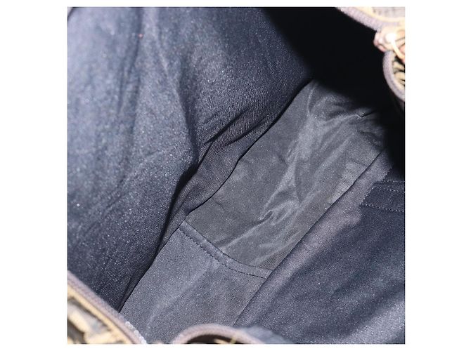 Borsa a tracolla FENDI Zucca Canvas Marrone Nero Auth 197699 - vista 11