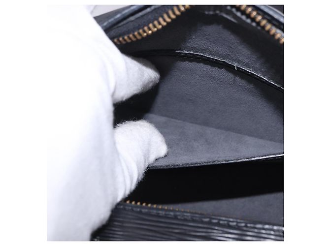 Borsa a mano LOUIS VUITTON Epi Soufflot Nera M52222 LV Auth 202944V Nero - vista 20