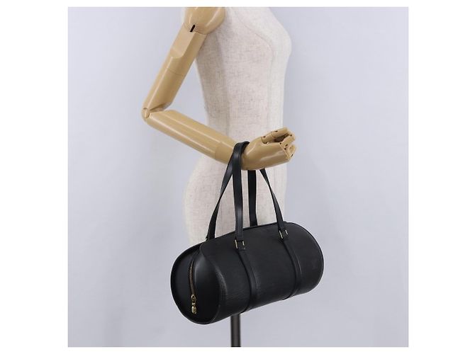 Borsa a mano LOUIS VUITTON Epi Soufflot Nera M52222 LV Auth 202944V Nero - vista 21