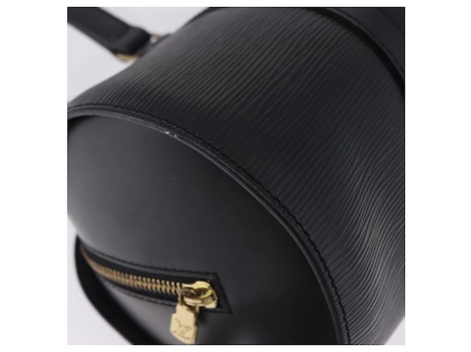 Borsa a mano LOUIS VUITTON Epi Soufflot Nera M52222 LV Auth 202944V Nero - vista 9