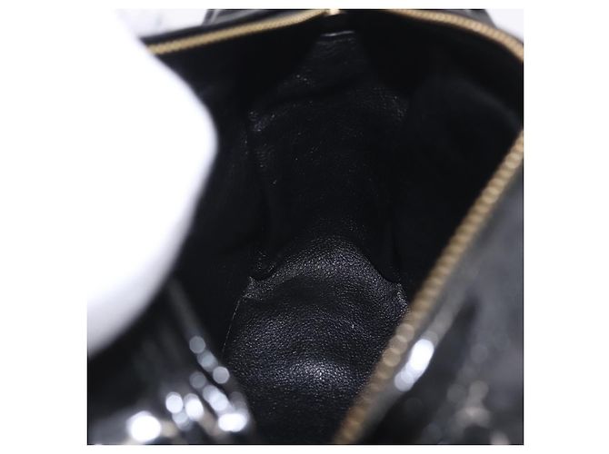 Borsa a tracolla CHANEL Matelasse Velluto Nero Oro CC Auth bs36831A D'oro - vista 18