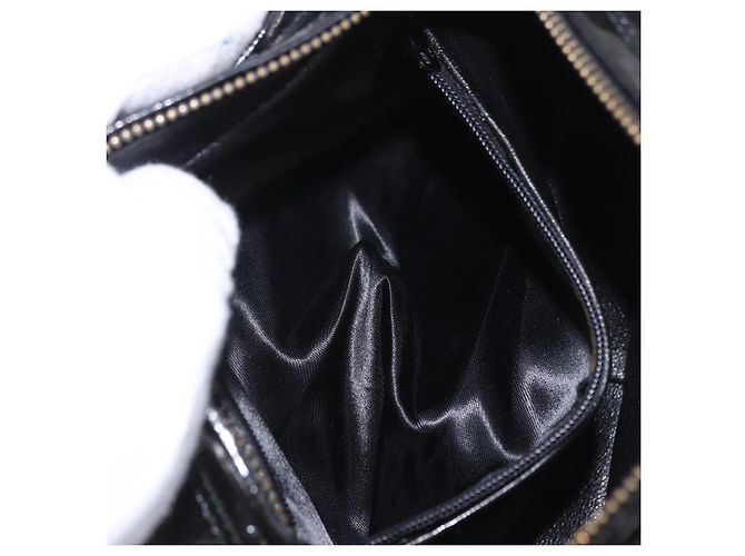 Borsa a tracolla CHANEL Matelasse Velluto Nero Oro CC Auth bs36831A D'oro - vista 21