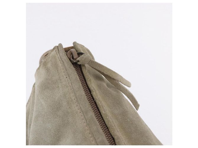 PRADA Schultertasche aus Wildleder Beige Auth bs36960 - Ansicht 19