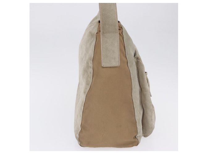 PRADA Schultertasche aus Wildleder Beige Auth bs36960 - Ansicht 4