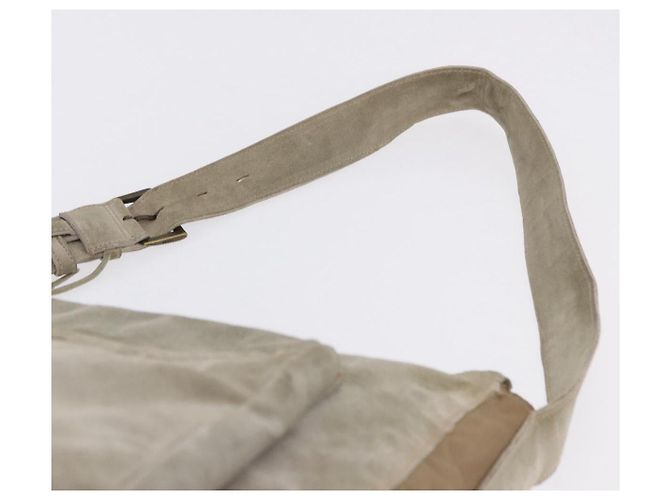 PRADA Schultertasche aus Wildleder Beige Auth bs36960 - Ansicht 8