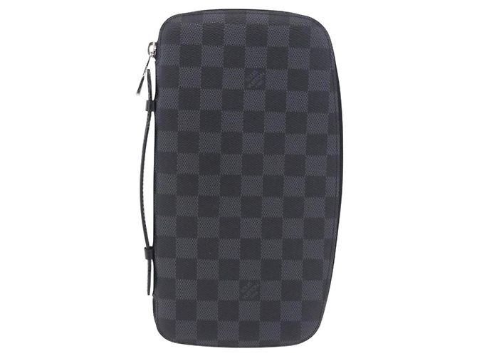 LOUIS VUITTON Damier Grafitte Organizer Atoll Travel Case N48255 LV Auth 202615A Damier ebene - vista 13