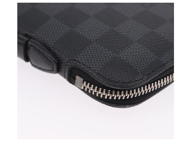 LOUIS VUITTON Damier Grafitte Organizer Atoll Travel Case N48255 LV Auth 202615A Damier ebene - vista 15