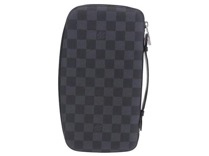 LOUIS VUITTON Damier Grafitte Organizer Atoll Travel Case N48255 LV Auth 202615A Damier ebene - vista 2