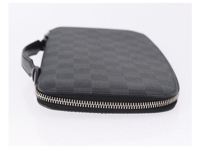 LOUIS VUITTON Damier Grafitte Organizer Atoll Travel Case N48255 LV Auth 202615A Damier ebene - vista 5