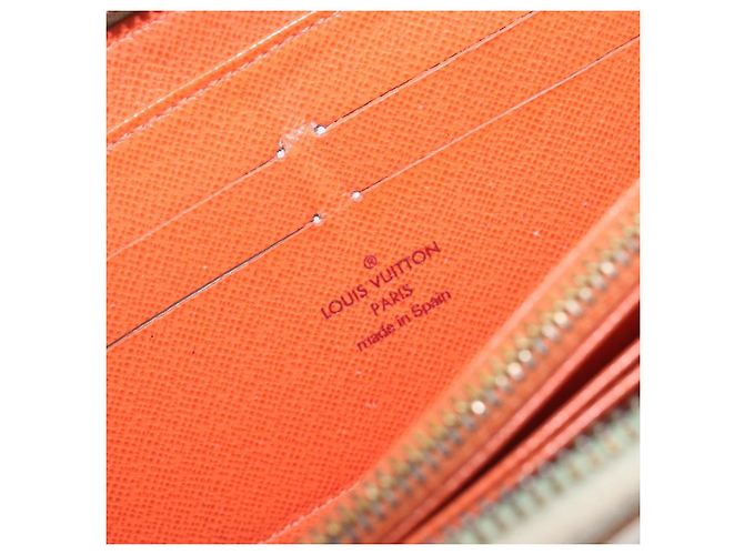 LOUIS VUITTON Monogram Multicolor Zippy Long Wallet White M60241 LV Auth BA15741 Bianco - vista 18