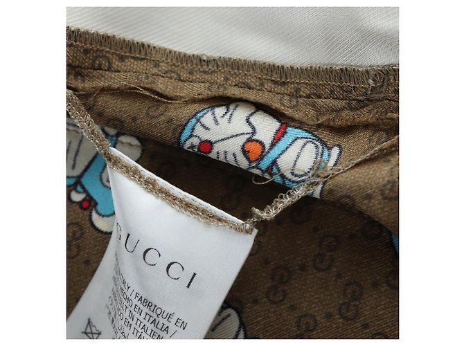GUCCI x Doraemon Short Pants Silk "44" Brown Blue Auth 167559SAM Marrone - vista 16
