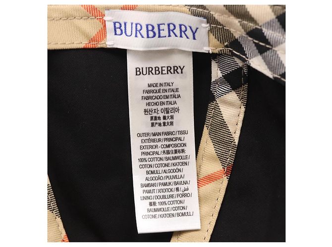 Cappello BURBERRY Novachek Canvas XL Black Silver Auth 202726M Nero Argento - vista 11